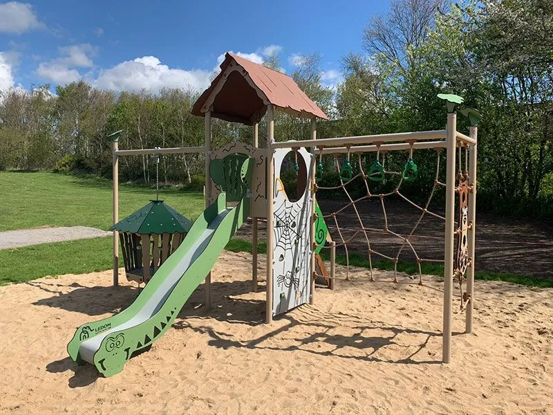 Lumka slide side play structure in a playground Lumka slide side play structure in a playground